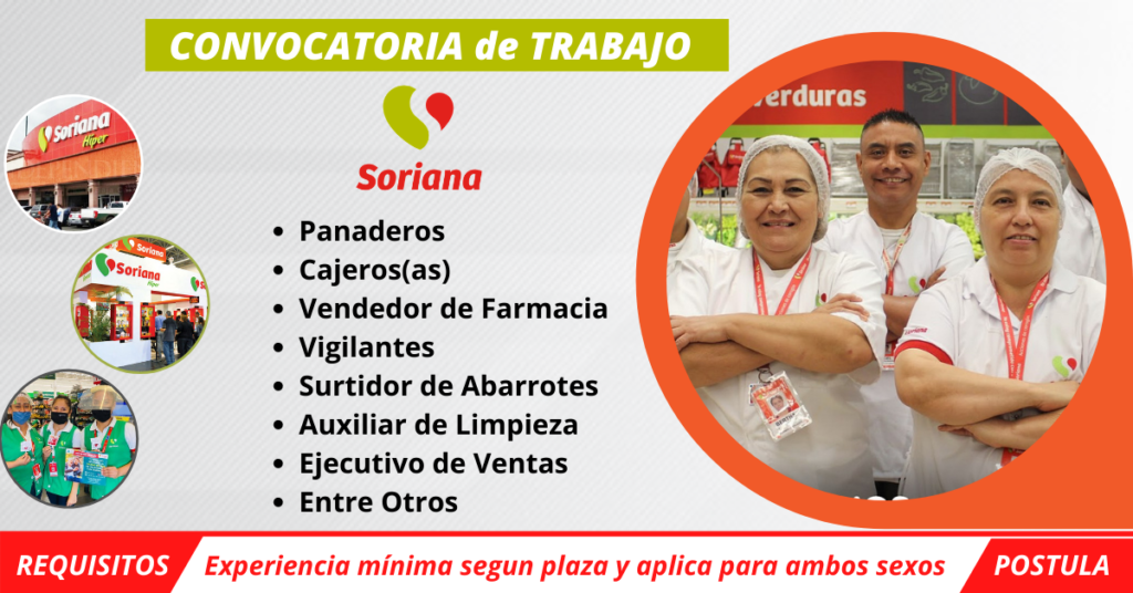 EMPLEOS-GRUPO-SORIANA, TRABAJA CON NOSTROS EN GRUPO SORIANA, EMPLEOS EN MEXICO SORIANA