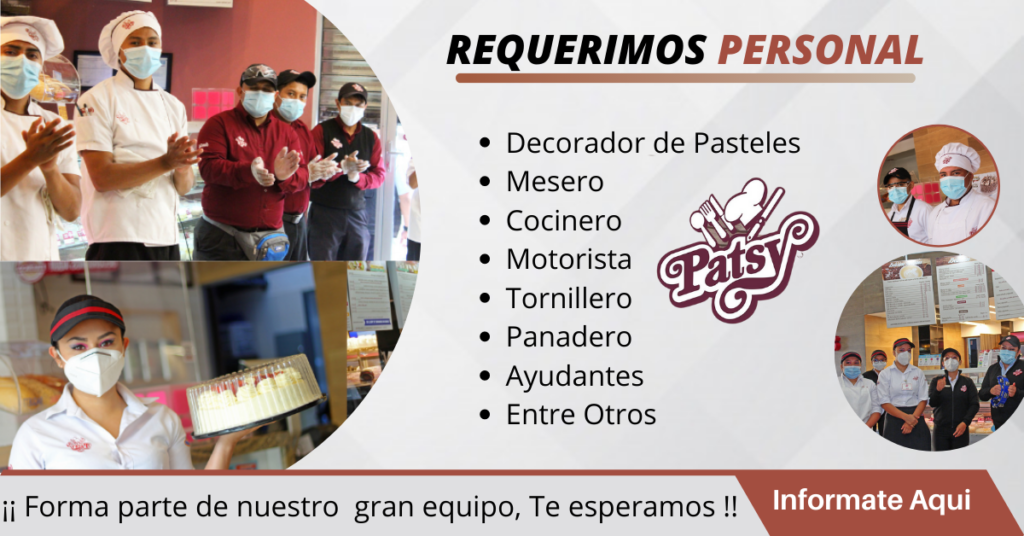 empleos en pasteleria, empleos en guatemala, trabajos en pasteleria, trabaja con nosotros patsy