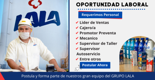 empleos en mexico, empleos en lala, empleos guatemala, trabaja en grupo lala, convocatoria de grupo lala, TRABAJA CON NOSOTROS LALA