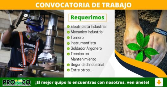 PRONICO, EMPRESA DE NIQUEL BUSCA TRABAJADORES, TRABAJA CON NOSOTROS EN PRONICO, EMPLEOS EN PRONICO GUATEMALA