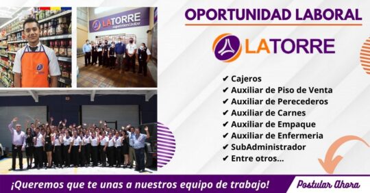EMPLEOS EN GUATEMALA, CONVOCATORIA DE SUPERMERCADOS LA TORRE, TRABAJA CON NOSTROS LA TORRE, CAJEROS EN SUPERMERCADOS LATORRE