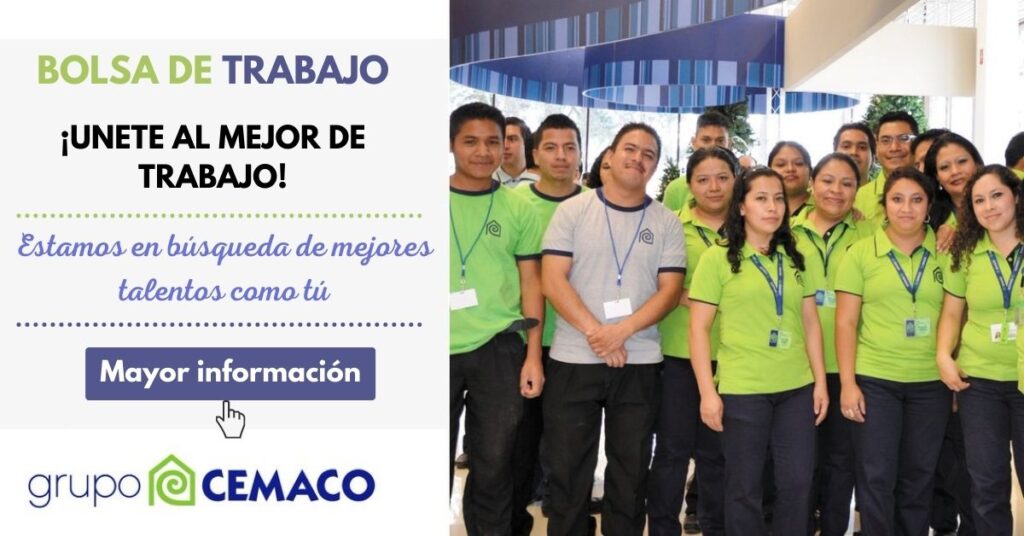 CONVOCATORIA DE TRABAJO EN CEMACO