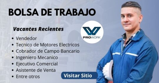 PROWORK EMPLEOS SERVICIOS INTEGRALES PROWORK CONVOCATORIA