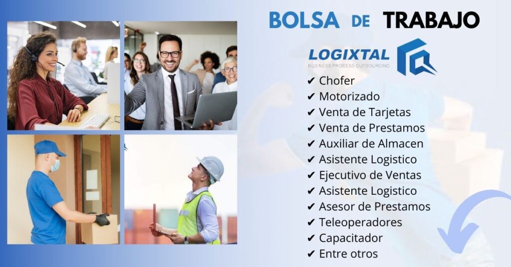 EMPLEOS EN LOGISTICA, LOGIXTAL TRABAJA CON NOSOTROS, CONVOCATORIA LABORAL EN LOGIXTAL