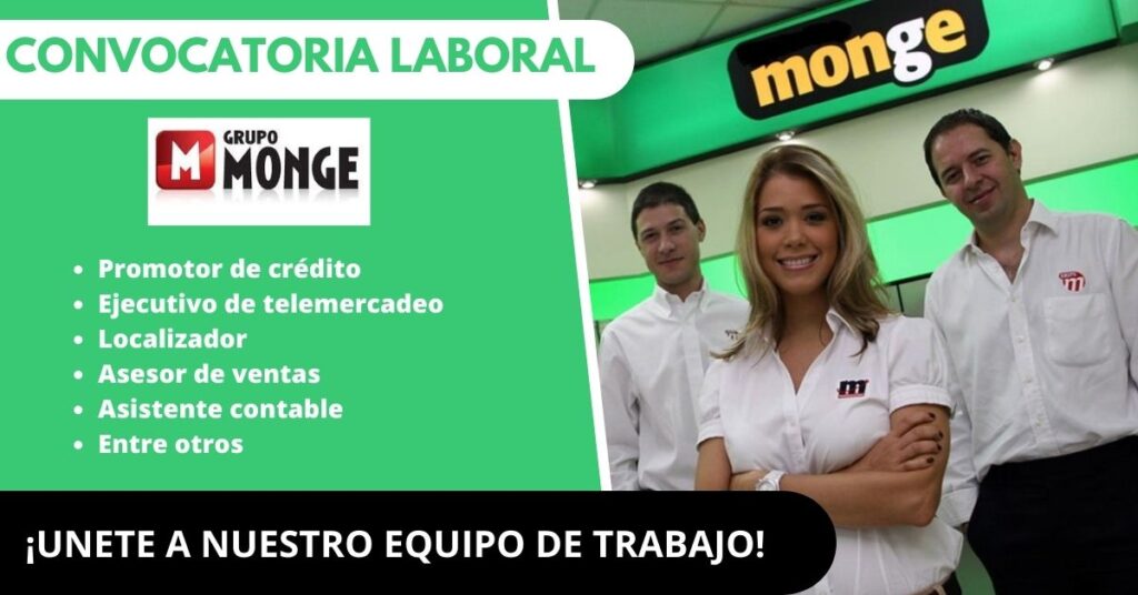 CONVOCATORIA GRUPO MONGE