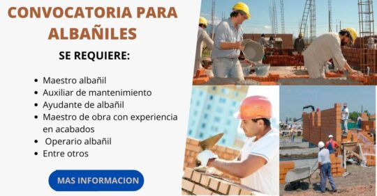 CONVOCATORIA DE MAESTRO DE OBRAS
