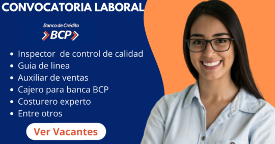 CONVOCATORIA EN BCP