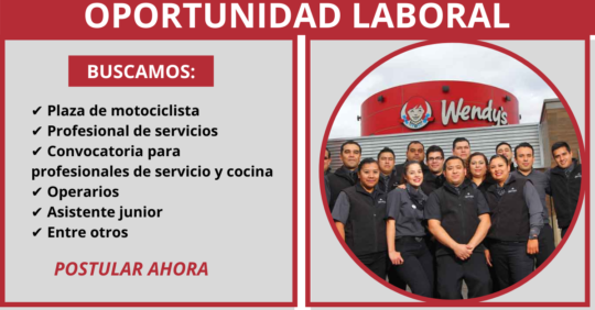 CONVOCATORIA DE WENDYS
