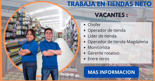 CONVOCATORIA TIENDAS NETO