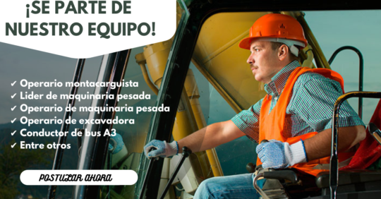 CONVOCATORIA DE TRABAJOS DE OPERARIOS DE MAQUINARIA PESADA