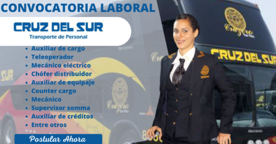 CONVOCATORIA DE TRABAJO EN CRUZ DEL SUR