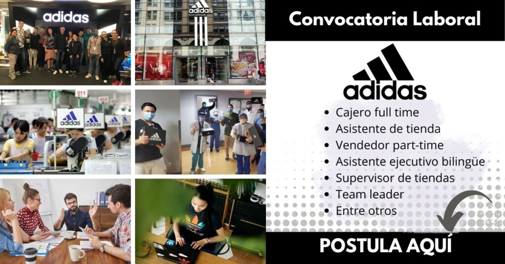 Convocatoria adidas, trabaja con los mejores en adidas, trabajos adidas, trabaja en adidas