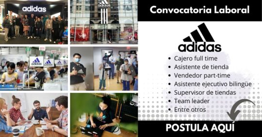 Convocatoria adidas, trabaja con los mejores en adidas, trabajos adidas, trabaja en adidas
