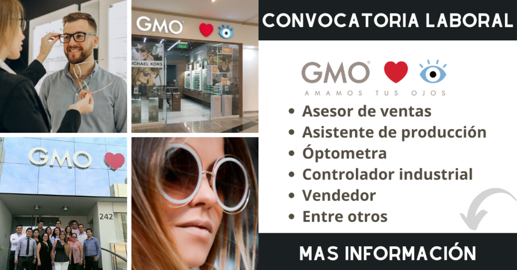 TRABAJA EN GMO, GMO EMPLEOS, GMO CHILE, GMO PERU, GMO ECUADOR