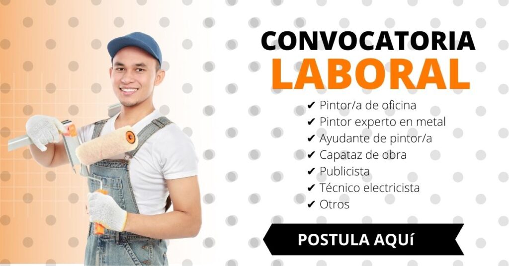 trabajos para pintores, empleos de pintores, convocatoria laboral para pintores