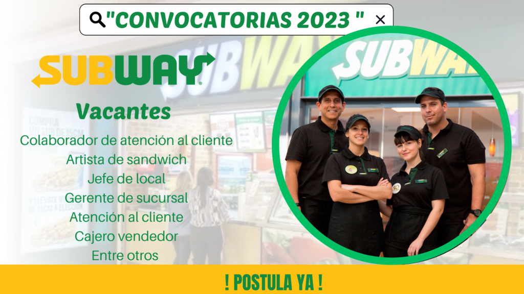 TRABAJOS EN SUBWAY