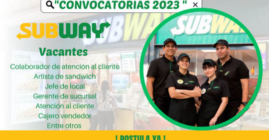 TRABAJOS EN SUBWAY