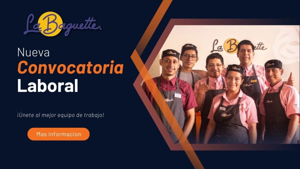 a baguette empleo de ayudante de panaderia y pasteleria en lima